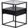 [en.casa] Vissenbjerg Black Matt Table Basse 40x40cm